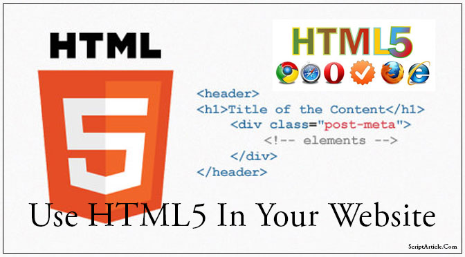 Use HTML5 On Your Website