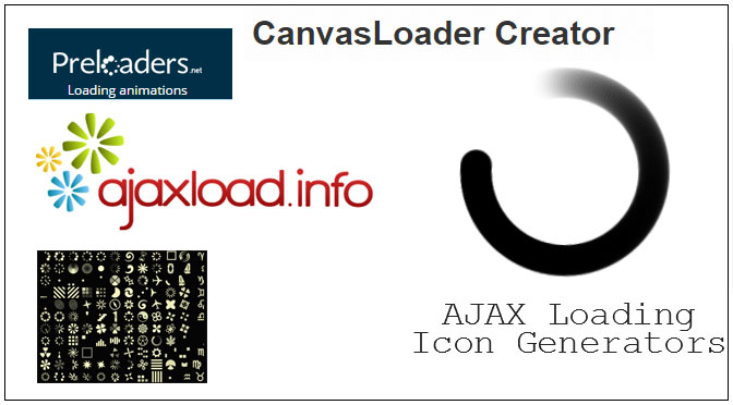 AJAX Loading Icon Generators Tools