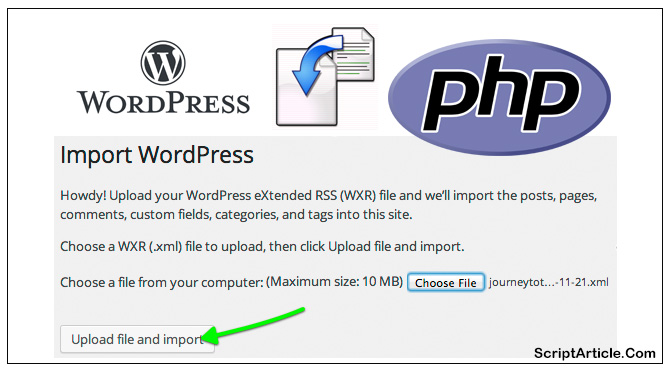 How to Import Large XML File (WXR file) in WordPress