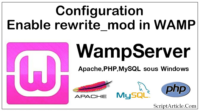 PHP: How to enable rewrite_mod in WAMP