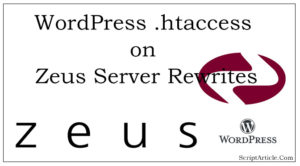 WordPress .htaccess on Zeus Server Rewrites